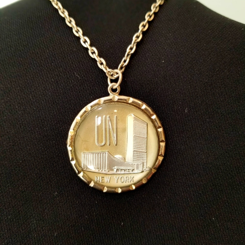 Vintage United Nations Pendant